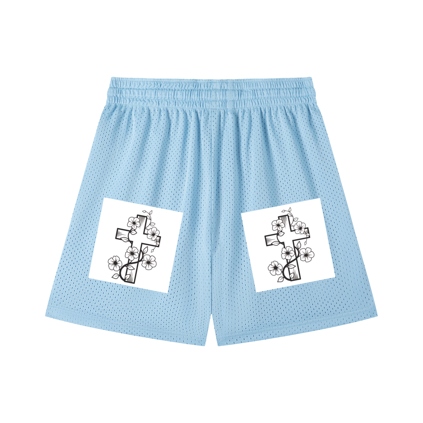Mesh Drawstring Shorts