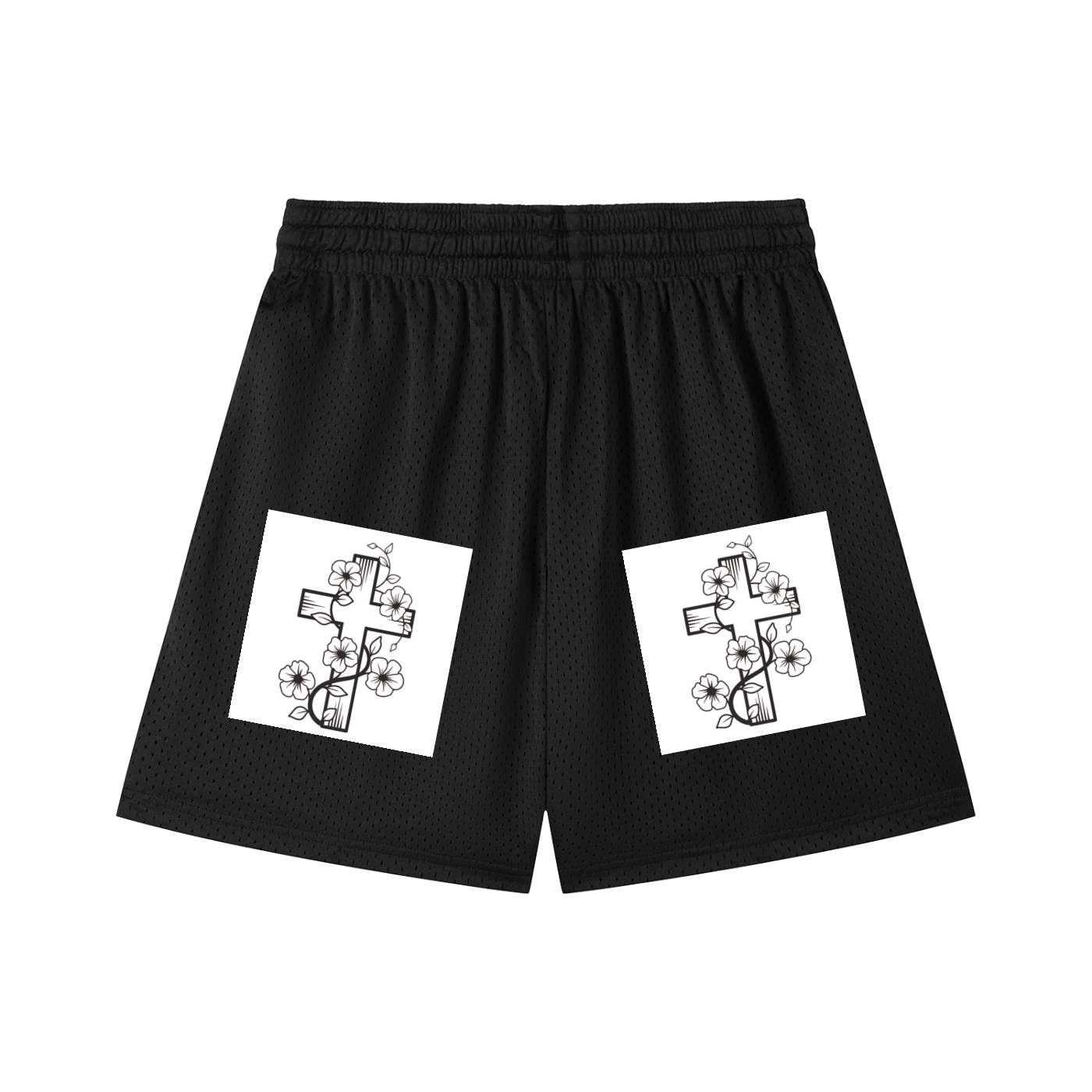 Mesh Drawstring Shorts