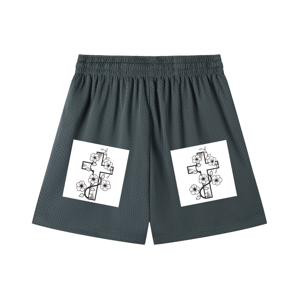 Mesh Drawstring Shorts