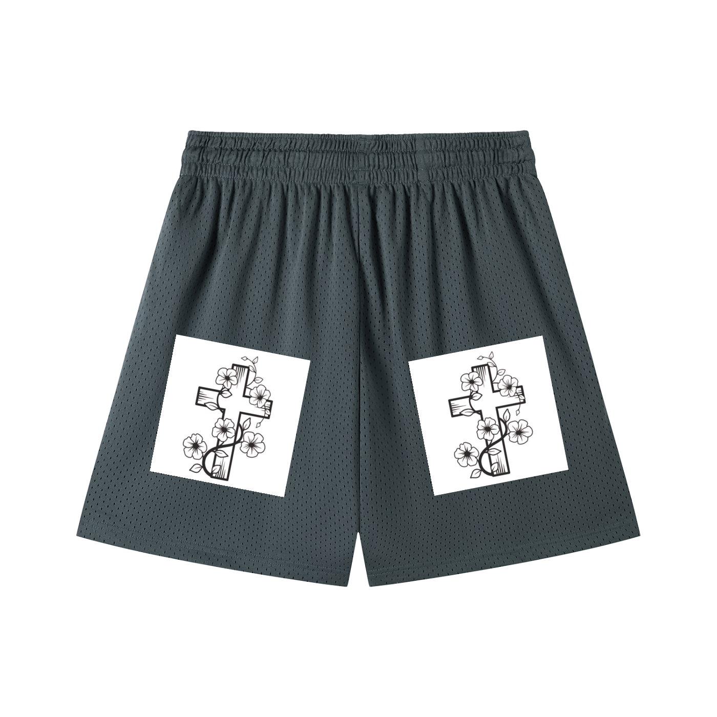 Mesh Drawstring Shorts