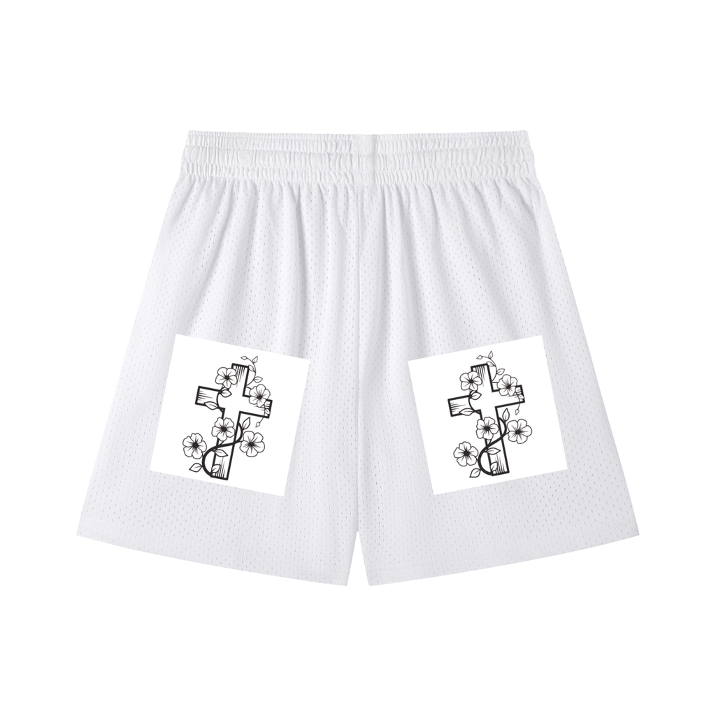 Mesh Drawstring Shorts