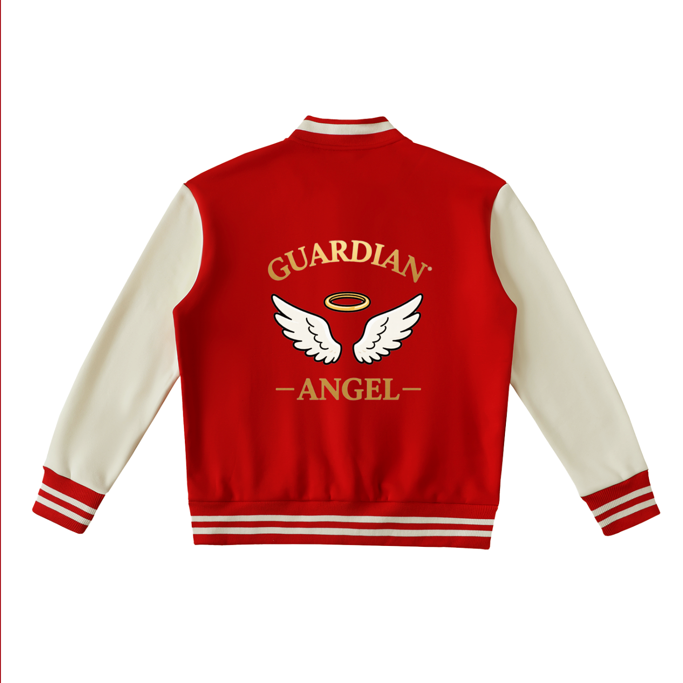 Two-Tone Fleeced Varsity Jacket