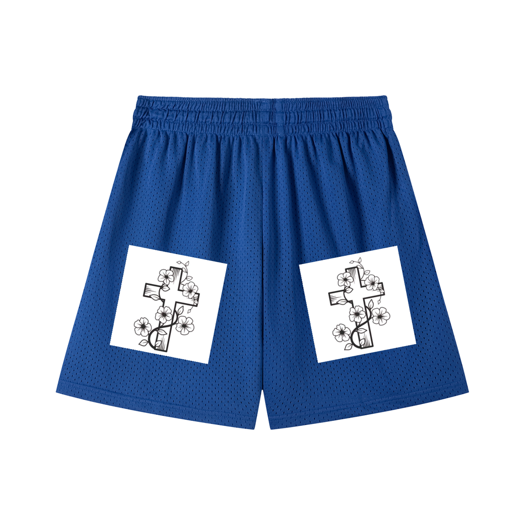 Mesh Drawstring Shorts